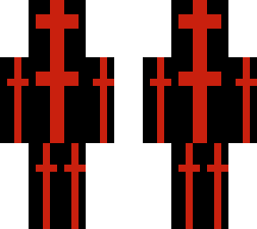 red blood cultist (he is hiding a dark secret under red crosses)