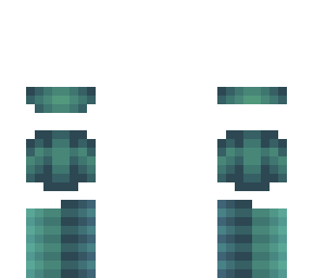 base - small teal & cyan top w/ skirt w/ boots