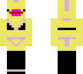 bikini duck with lipstick