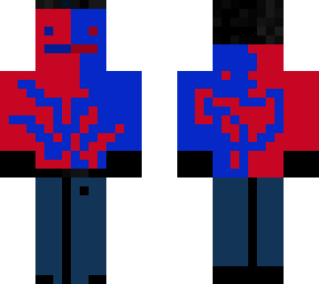 blue and red