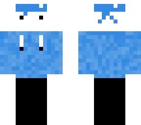 blue bandana with fancy hoodie