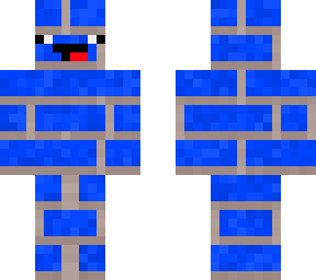 blue blocky skin