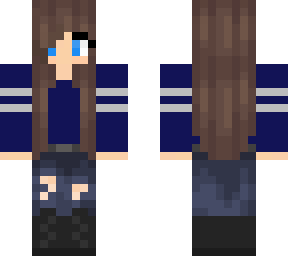 blue eye, brown hair, female.