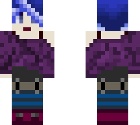 blue punk girl