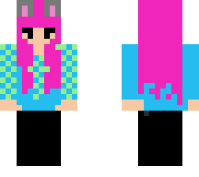 checkerboard blue girl