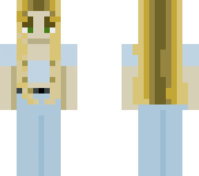 cited blonde girl wearing denim
