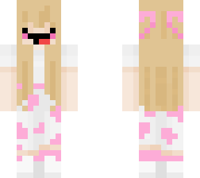 derpy pink cow print blonde girl