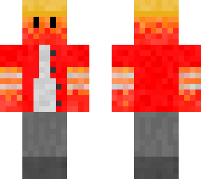 flaming guy with crown