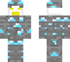 hombre con armadura de roca y diamante