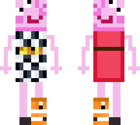 improved fish on leg, peppa pig with childish hoodie