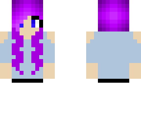 little purple hair girl