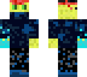 my og yellow assassin skin with a fireball and stylized feet