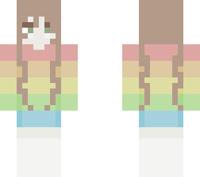 pastel rainbow long sweater