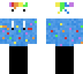 rainbow bandana with rainbow hoodie blue!