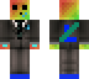 rainbow tuxedo slime