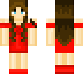 red dress cute girl