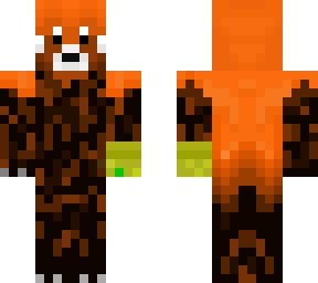 red panda with  infinity gauntlet