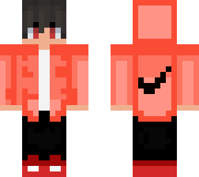 salmon red nike boy
