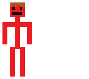 stick figure man: red version