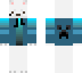 white doggo with gradient jacket v4