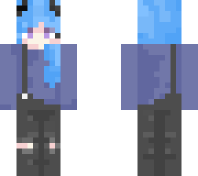 blue haired gurl uwu
