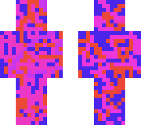 blue pink and red