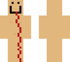 cute baby drooling blood