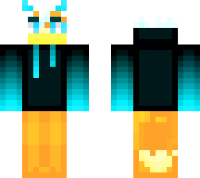 endi in black cyan bleu hood