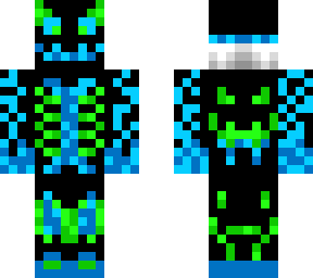 halloween madness green and blue