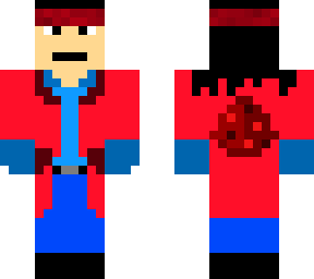 hymn with blue t-shirt and redstone jacket