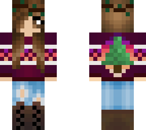 jay's tree/sunset sweater