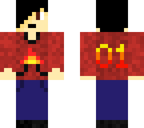 kid with red flame hoddie