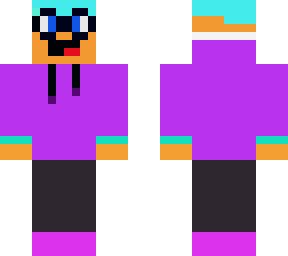 my pg3d skin purple jacket and pink shoes