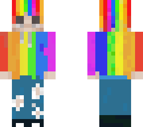 rainbow hoodie (fixed jeans)