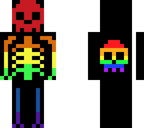 rainbow skull