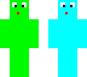 slime blue and green
