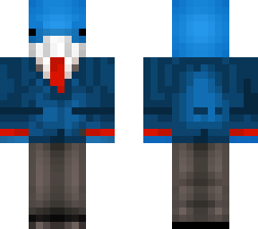 whale in a suit