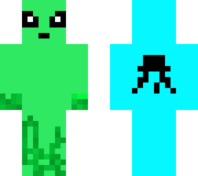 alien verde con logo