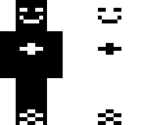 black and white
