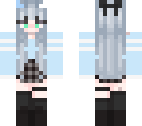 blue and white demon