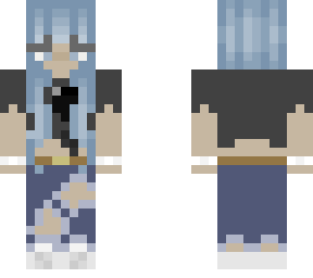 blue haired girl