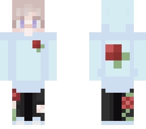 blue hoodie