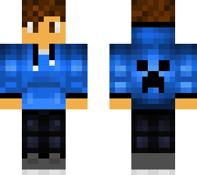 blue hoodie boy