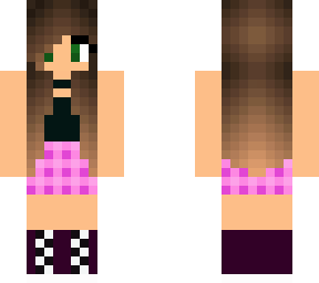 cute plaid skirt girl