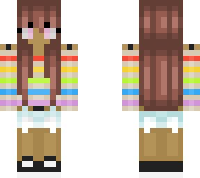 cute rainbow girl