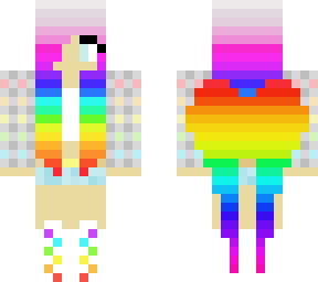 cute rainbow girl