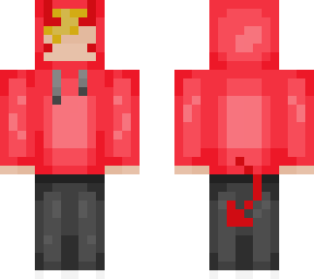 devil red hoodie