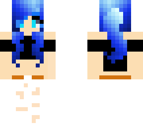 girl with blue hair