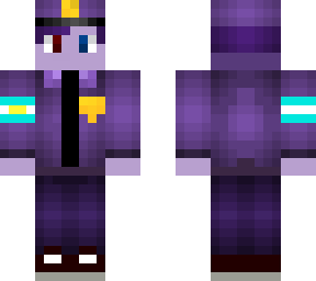hombre de violeta