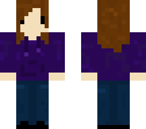 hooded girl purple